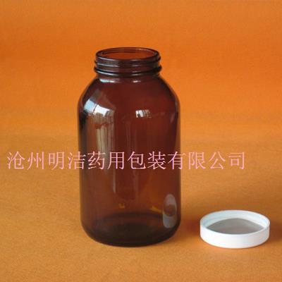 500ml棕色广口瓶-广口玻璃药瓶